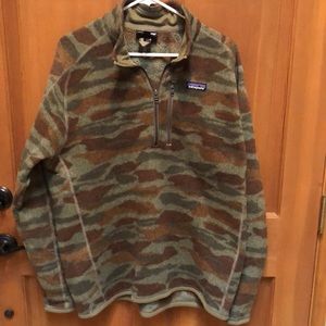 Mens Patagonia Camo better sweater fleece pullover